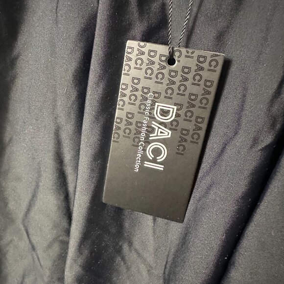 DACI one Piece Swimsuit Women Plus Size 22W Black Side ruching minimalist basic - Picture 4 of 5